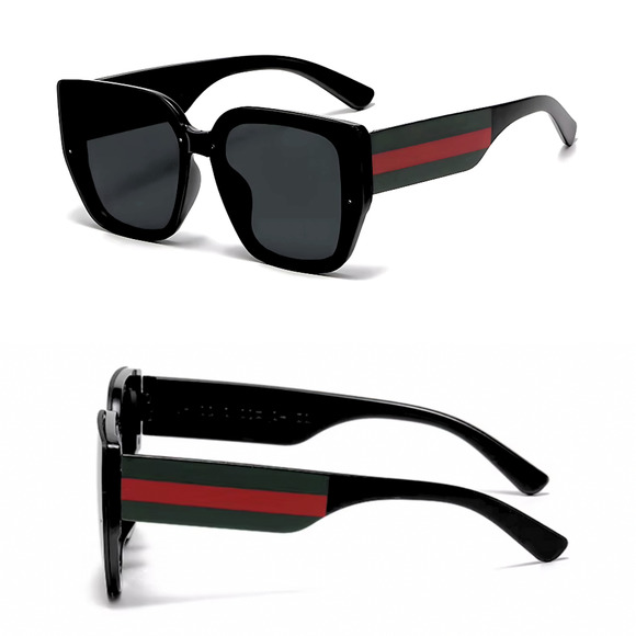 Black wide rim sunglasses - Picture 3 of 11
